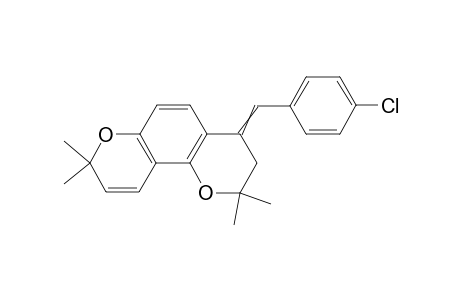 4-(4-Chlorobenzylidene)-3,4-dihydro-2,2,8,8-tetramethyl-2H,8H-pyrano[2,3-f]chromene