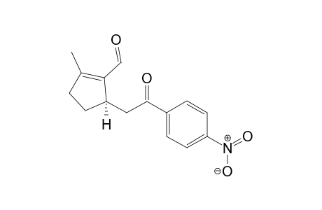 (R)-2-Methyl-5-(2-(4-nitrophenyl)-2-oxoethyl)cyclopent-1-enecarbaldehyde
