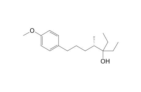 (4S)-3-ethyl-7-(4-methoxyphenyl)-4-methyl-heptan-3-ol