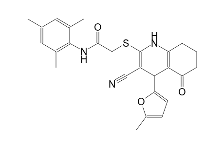 acetamide, 2-[[3-cyano-1,4,5,6,7,8-hexahydro-4-(5-methyl-2-furanyl)-5-oxo-2-quinolinyl]thio]-N-(2,4,6-trimethylphenyl)-