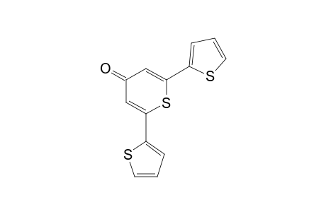 4H-thiopyran-4-one, 2,6-di-2-thienyl-