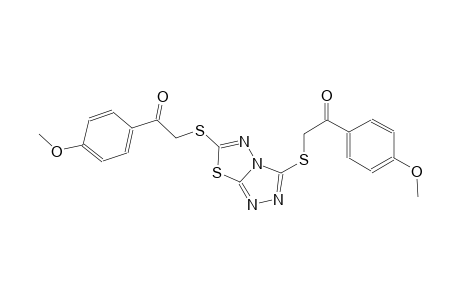 1-(4-methoxyphenyl)-2-[(3-{[2-(4-methoxyphenyl)-2-oxoethyl]sulfanyl}[1,2,4]triazolo[3,4-b][1,3,4]thiadiazol-6-yl)sulfanyl]ethanone