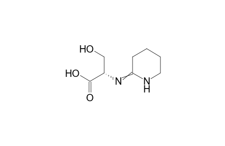 (S)-3-Hydroxy-2-(piperidine-2-ylideneamino)-propanoic Acid