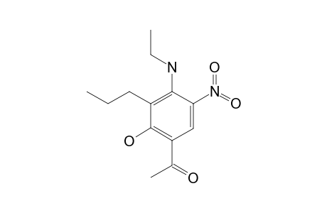 4-(N-ETHYL)-AMINO-2-HYDROXY-5-NITRO-3-PROPYLACETOPHENONE