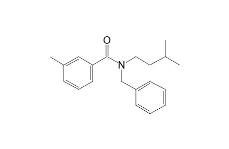 Benzamide, 3-methyl-N-benzyl-N-(3-methylbutyl)-