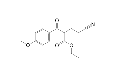 Ethyl 4-cyano-2-(4-methoxybenzoyl)butanoate