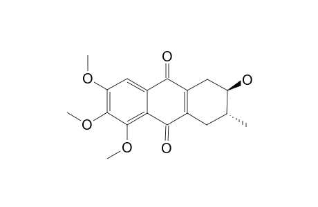 PRISCONNATANONE-C;1,2,3,4-TETRAHYDRO-2-HYDROXY-5,6,7-TRIMETHOXY-3-METHYL-ANTHRACENE-9,10-DIONE