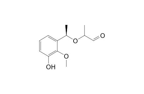 (.alpha'. R )-2-[3'-Hydroxy-2'-methoxy-.alpha'.-methylbenzyloxy]propanal