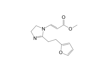 (E)-3-[2-[2-(2-furanyl)ethyl]-4,5-dihydroimidazol-1-yl]-2-propenoic acid methyl ester