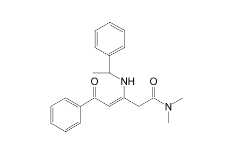 N,N-Dimethyl-3.alpha.-methylbenzylamino-5-oxo-5-phenyl-3-pentenamide