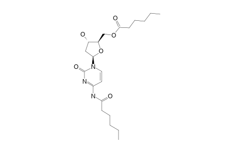hexanoic acid [(2R,3S,5R)-5-[4-(caproylamino)-2-keto-pyrimidin-1-yl]-3-hydroxy-tetrahydrofuran-2-yl]methyl ester