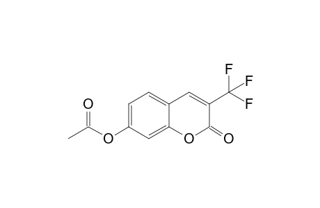 7-Acetyloxy-3-(trifluoromethyl)-2H-1-benzopyran-2-one
