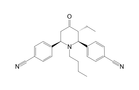 4,4'-((2S,3R,6R)-1-butyl-3-ethyl-4-oxopiperidine-2,6-diyl)dibenzonitrile