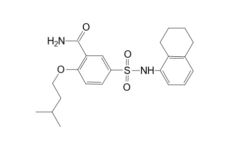 Benzamide, 2-(3-methylbutoxy)-5-[[(5,6,7,8-tetrahydro-1-naphthalenyl)amino]sulfonyl]-