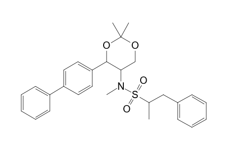 N-[4-{[(1',1''-Biphenyl-4'-yl)-2,2-dimethyl-1,3-dioxan-5-yl]-(N,.alpha.-dimethylbenzene)sulfonamide