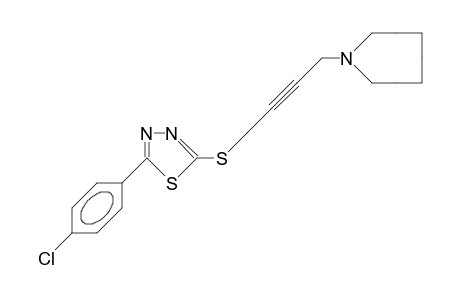 2-(4-Chloro-phenyl)-5-(4-[1'-perhydro-azocinyl]-2-butynylthio)-1,3,4-thiadiazole