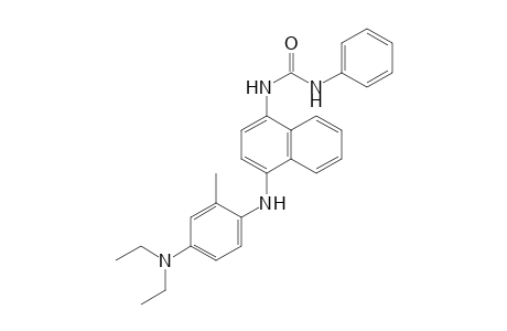 Urea, N-[4-[[4-(diethylamino)-2-methylphenyl]amino]-1-naphthalenyl]-N'-phenyl-