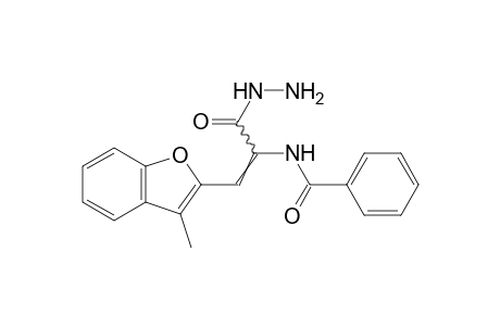 alpha-benzamido-3-methyl-2-benzofuranacrylic acid, hydrazide