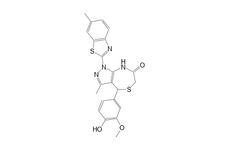 1H-pyrazolo[3,4-e][1,4]thiazepin-7(6H)-one, 4,8-dihydro-4-(4-hydroxy-3-methoxyphenyl)-3-methyl-1-(6-methyl-2-benzothiazolyl)-