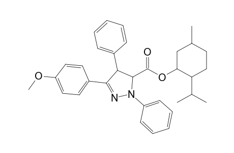 Menthyl 4,5-dihydro-1,4-diphenyl-3-(4'-methoxyphenyl)-1H-pyrazole-5-carboxylate