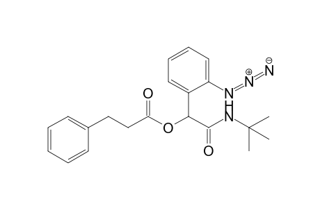 1-(2-Azidophenyl)-2-(tert-butylamino)-2-oxoethyl 3-phenylpropanoate