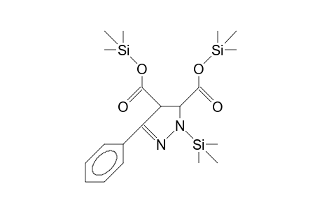 3-Phenyl-1-trimethylsilyl-trans-4,5-bis(trimethylsiloxycarbonyl)-4,5-dihydro-pyrazole