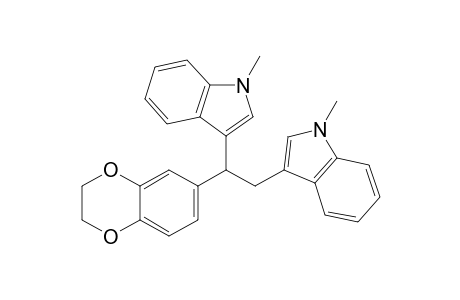 3,3'-(1-(2,3-Dihydrobenzo[b][1,4]dioxin-6-yl)ethane-1,2-diyl)bis(1-methyl-1H-indole)