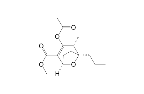 (1R*,4R,5S*)-3-Acetoxy-2-(methoxycarbonyl)-4-methyl-5-propyl-8-oxabicyclo[3.2.1]oct-2-ene