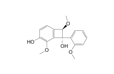 trans-1,5-Dihydroxy-2,6-dimethoxy-1-(2'-methoxyphenyl)dihydrobenzocyclobutene