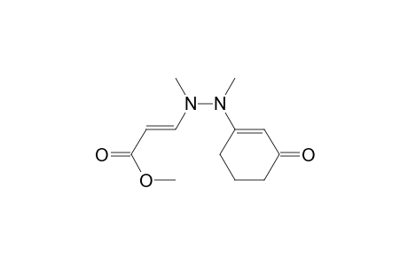 2-Propenoic acid, 3-[1,2-dimethyl-2-(3-oxo-1-cyclohexen-1-yl)hydrazino]-, methyl ester, (E)-
