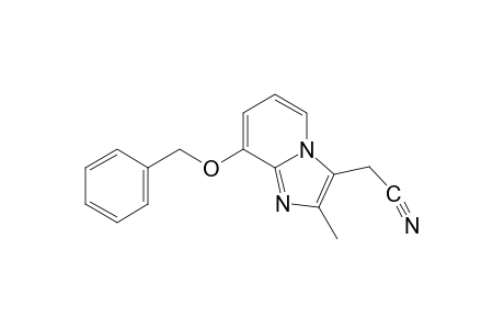 8-(benzyloxy)-2-methylimidazol[1,2-a]pyridine-3-acetonitrile