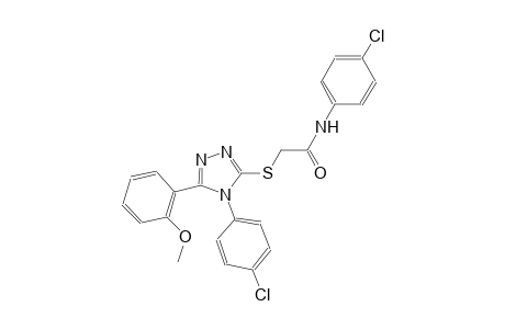 N-(4-chlorophenyl)-2-{[4-(4-chlorophenyl)-5-(2-methoxyphenyl)-4H-1,2,4-triazol-3-yl]sulfanyl}acetamide