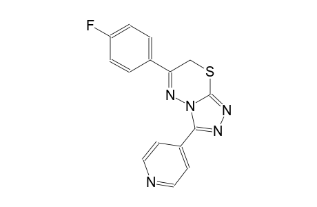 6-(4-fluorophenyl)-3-(4-pyridinyl)-7H-[1,2,4]triazolo[3,4-b][1,3,4]thiadiazine