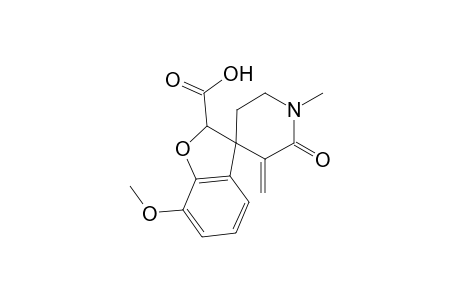 Spiro[(7-Methoxybenzofuran-2-carboxylic acid)-3-(2H),4'-(1'-methyl-3'-methylene-2'-piperidinone)]