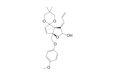 (3aS,6aS)-3-[(E)-Allylidene-6a-(4-methoxyphenoxymethyl)-5',5'-dimethyl-2,3,3a,6a-tetrahydrospiro[4H-cyclopenta[b]furan-4,2'-[1,3]dioxane]-2-ol