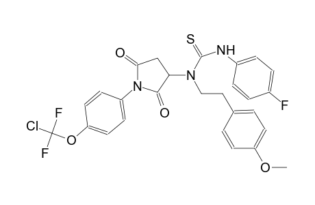 N-(1-{4-[chloro(difluoro)methoxy]phenyl}-2,5-dioxo-3-pyrrolidinyl)-N'-(4-fluorophenyl)-N-[2-(4-methoxyphenyl)ethyl]thiourea
