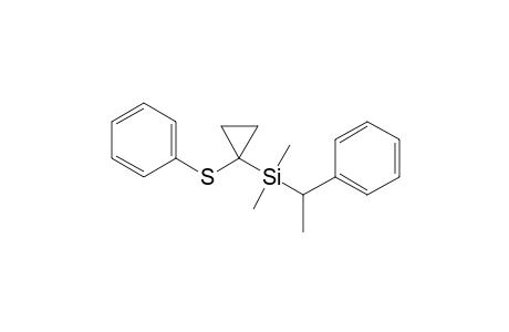 Dimethyl-(1-phenylethyl)-[1-(phenylthio)cyclopropyl]silane