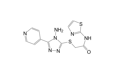 acetamide, 2-[[4-amino-5-(4-pyridinyl)-4H-1,2,4-triazol-3-yl]thio]-N-(2-thiazolyl)-