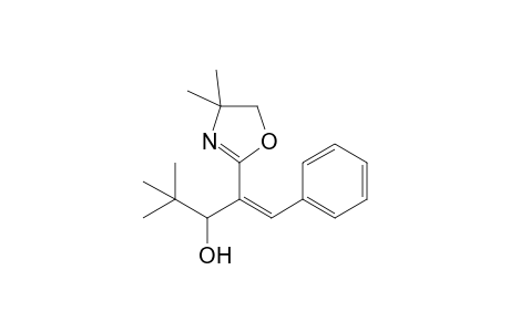 (Z)-2-(4,4-dimethyl-2-oxazolin-2-yl)-4,4-dimethyl-1-phenyl-pent-1-en-3-ol