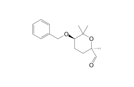 5-(BENZYLOXY)-TETRAHYDRO-2,6,6-TRIMETHYL-2H-PYRAN-2-CARBALDEHYDE
