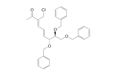 (3Z,5E)-7,8,9-TRI-O-BENZYL-3-CHLOROMETHYL-1,3,4,5,6-PENTADEOXY-D-ERYTHRO-NON-3,5-DIENE-2-ULOSE