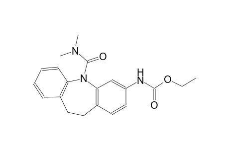 carbamic acid, [5-[(dimethylamino)carbonyl]-10,11-dihydro-5H-dibenz[b,f]azepin-3-yl]-, ethyl ester