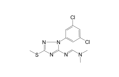 1,2,4-1H-Triazole, 1-(3,5-dichlorophenyl)-5-dimethylaminomethylenamino-3-methylthio-