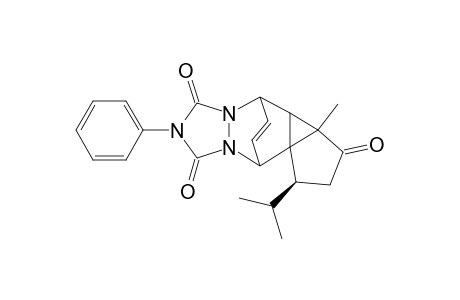 (1R*,3aS*,3bR*)-1,2,3b,4-Tetrahydro-1-isopropyl-3a-methyl-7-phenyl-4,10-etheno-6H,10H-cyclopenta[1,3]cyclopropa[1,2-d][1,2,4]triazolo[1,2-a]pyridazine-3,6,8(3aH,7H)-trione