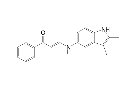 2,3-Dimethyl-5-(2'-phenylcarbonyl-1'-methyl-ethenylamino)-1-benzazole