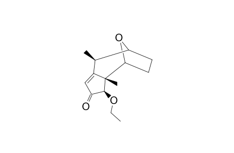 (1R*,2S*,5R*,10S*)-1,6-dimethyl-10-ethoxy-11-oxatricyclo[5.3.0.1(2,5)]undec-7-en-9-one