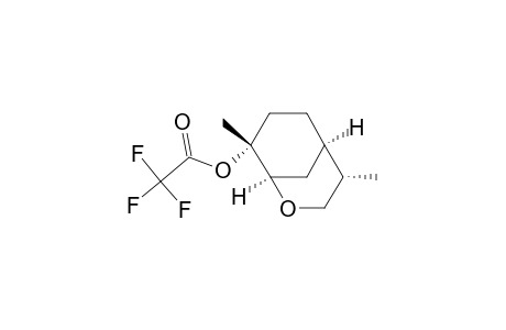 (1R,4S,5R,8R)-4,8-dimethyl-8-trifluoroacetoxy-2-oxabicyclo[3.3.1]nonane