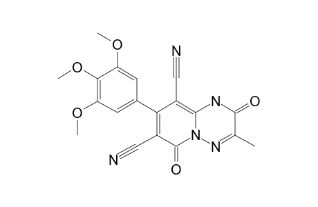 8-(3,4,5-TRIMETHOXYPHENYL)-2,6-DIOXO-3-METHYL-1,2,5,6-TETRAHYDROPYRIDO-[1,2-B]-[1,2,4]-TRIAZINE-7,9-DICARBONITRILE