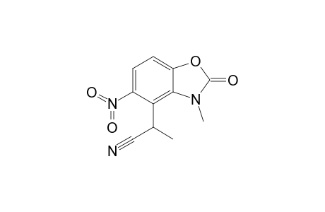 2-(3-Methyl-5-nitro-2-oxo-2,3-dihydrobenzoxazol-4-yl)propionitrile