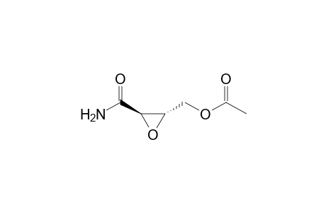Oxiranecarboxamide, 3-[(acetyloxy)methyl]-, (2R-trans)-